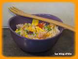 Salade de riz façon cantonnaise