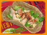 Tortillas poulet salade fromage