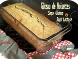 Cake ou gâteau de noisette et sirop d'érable sans gluten, sans lactose, sans caséine et sans maïs