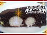 Cake aux boulettes de noix de coco كيك كويرات جوز الهند الكوك