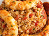 Boulgour gourmand aux gambas et à la tomate