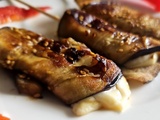 Brochettes 'yakitori' à l’aubergine