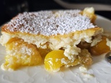 Clafoutis aux mirabelles et limoncello (sans gluten , low carb)