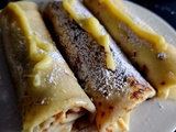 Crêpes fourrées à la ricotta eu au lemon curd