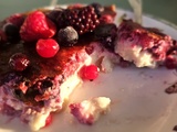 Flan aux fruits rouges