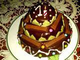 Gâteau d'anniversaire au chocolat - 1er anniversaire de mon blog