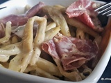 Haricots beurre à la crème et à la pancetta
