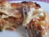 Lasagnes maison à la farine de pois chiches avec de la truite, ricotta et courgette (recette ig bas, low carb, sans gluten)