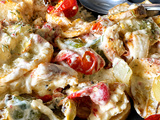 Légumes grillés à l’Airfryer, feta et sauce au skyr
