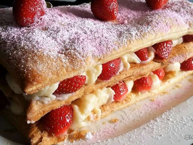 Recettes de Mille-feuilles et Fraises