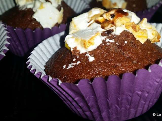 Recettes de Muffins au chocolat et Nougat