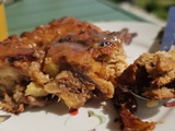 Pudding aux pêches de vigne