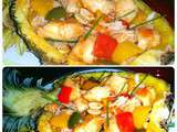 Riz à l'ananas et au poulet- Khao phad sapparod