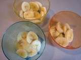 Verrine de bananes, yaourt et céréales