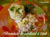 Brandade de cabillaud à l'aïoli