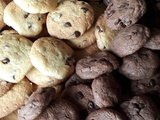 Cookies natures et chocolats