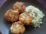 Boulettes de poulet, sauce citron-basilic