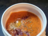 Crème de sobrasada à l'œuf poché