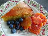Dolce  pour ce 14 février : Gateau aux amandes, polenta et oranges sanguines de Jamie Oliver