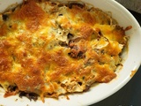 Gratin de céleri-rave aux champignons