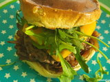 Hamburger à la fondue d'oignons
