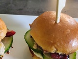 Mini burger au foie gras et cerises