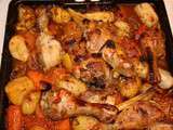 Pilons de poulet et légumes au four de Jamie Oliver