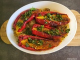 Poivrons rouges pointus farcis de polenta de Yotam Ottolenghi