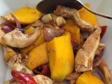 Poulet à la mangue thaï au wok
