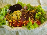 Salade de magret de canard sauce au miel