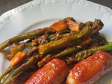 Salsicce con le cime di rapa - Saucisses aux bimis