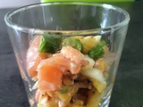 Tartare de saumon à la mangue