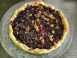 Tarte salée au chou rouge