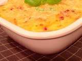 Gratin de polenta au fromage et aux lardons (pour 4 personnes)