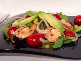 Salade aux crevettes #recette allégée (pour 4 personnes)