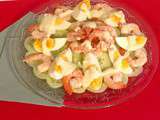 Salade de concombre aux crevettes #recette allégée (pour 4 personnes)