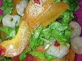 Salade de crevettes et d'abricots (pour 4 personnes)