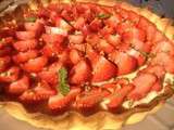 Tarte fraises/pistaches