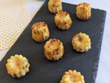 Cannelés salés à la truite fumée et mozzarella