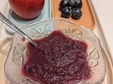 Compote pommes raisins noirs