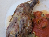 Cuisses de pintades marinées à la plancha