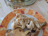 Cuisses de poulet et chou fleur