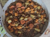 Curry de boeuf haché aux légumes