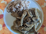 Émincé de veau aux champignons