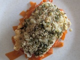 Filet de lieu noir en croute de chapelure et parmesan