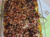 Lasagnes de courgettes, tomates et chaire à saucisses