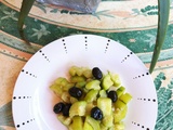 Poêlée de courgettes et olives noires