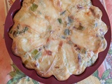 Quiche sans pâte aux poireaux et reblochon