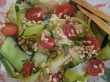 Salade de tagliatelles de courgettes à l'italienne