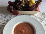 Soupe au chou rouge et carottes